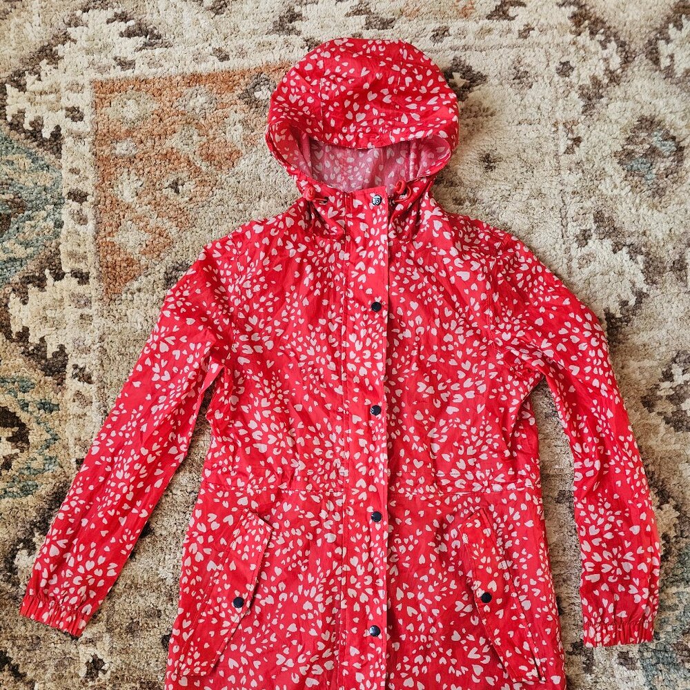 Joules red ladies raincoat size US 4